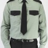 Рубашка охранника оливковый цвет (длинный и короткий) рукав